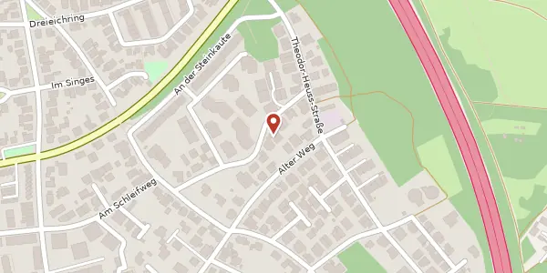 Karte der Umgebung von Wilhelm-Umbach-Str. 13, 63225 Langen