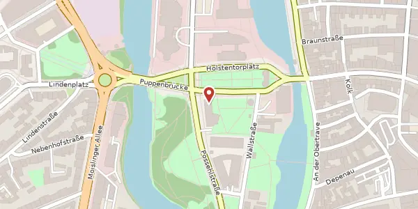Karte der Umgebung von Holstentorplatz 1-5, 23552 Lübeck