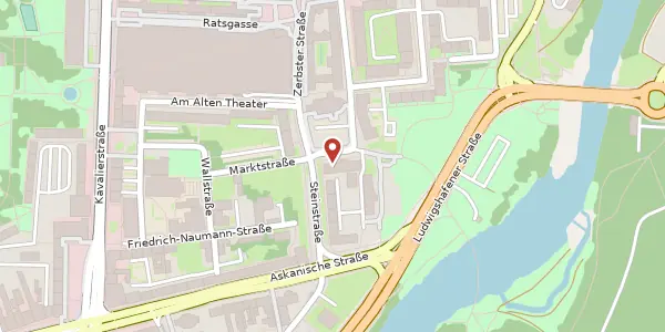 Karte der Umgebung von Schlossplatz 3, 06844 Dessau-Roßlau