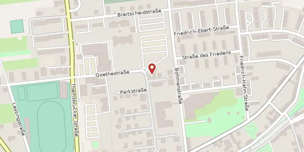 Karte der Umgebung von Parkstraße 3, 99947 Bad Langensalza