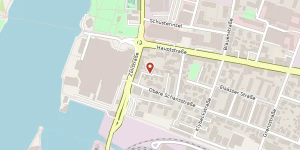Karte der Umgebung von Obere Schanzstraße 1/10, 79576 Weil am Rhein
