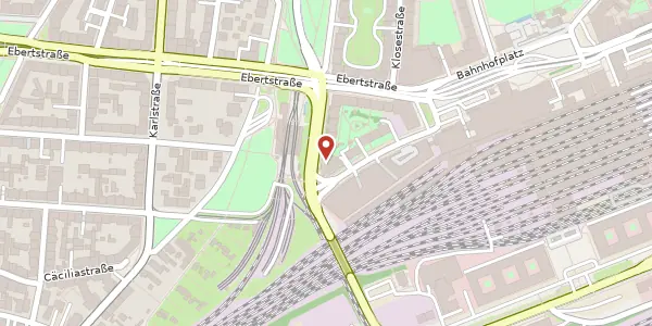 Karte der Umgebung von Schwarzwaldstraße 39, 76137 Karlsruhe