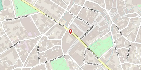 Karte der Umgebung von Prinzregentenstr. 5, 83022 Rosenheim