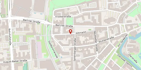 Karte der Umgebung von Marktstraße 2, 03046 Cottbus