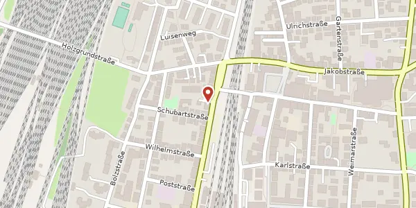 Karte der Umgebung von Bahnhofstraße 60, 70806 Kornwestheim