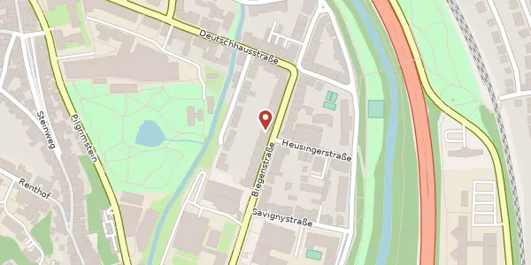 Karte der Umgebung von Biegenstraße 30, 35037 Marburg