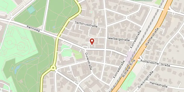 Karte der Umgebung von Rottendorfer Str. 7a, 97072 Würzburg