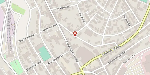 Karte der Umgebung von Hügelstraße 6, 66953 Pirmasens