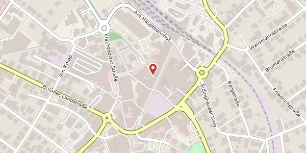 Karte der Umgebung von Bahnhofstraße 11, 34497 Korbach