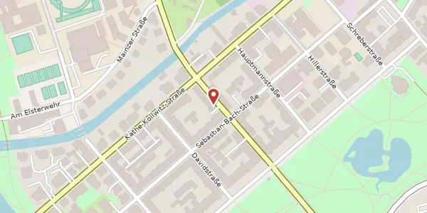 Karte der Umgebung von Marschnerstraße 13, 04109 Leipzig