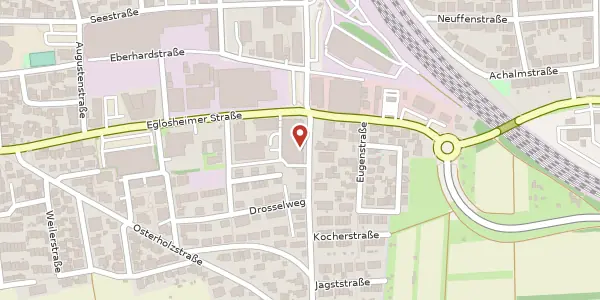 Karte der Umgebung von Südliche Alleenstraße 6, 71679 Asperg
