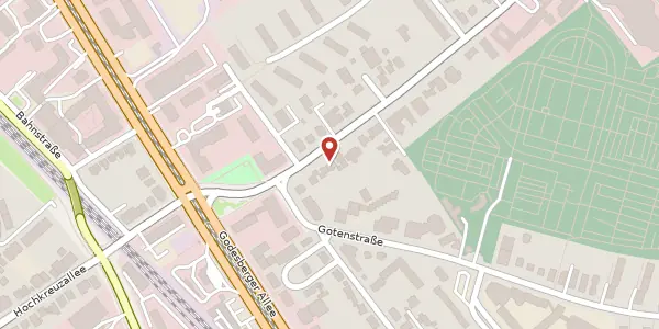 Karte der Umgebung von Kennedyallee 8, 53175 Bonn