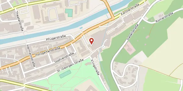 Karte der Umgebung von Kanzlerstraße 2-6, 75175 Pforzheim