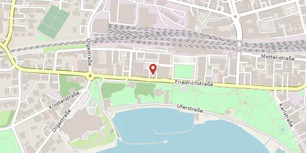 Karte der Umgebung von Friedrichstraße 39, 88045 Friedrichshafen