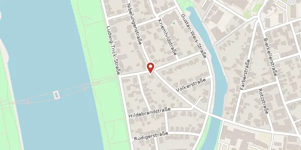 Karte der Umgebung von Großherzog-Friedrich-Straße 62, 77694 Kehl