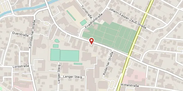 Karte der Umgebung von Rodacher Str. 16, 96317 Kronach