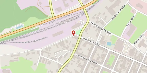 Karte der Umgebung von Eisenbahnstraße 3, 08223 Falkenstein