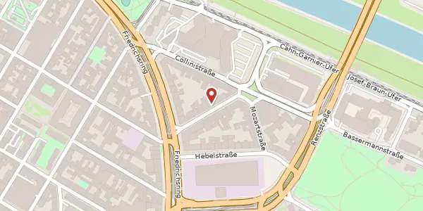 Karte der Umgebung von Ifflandstraße 11, 68161 Mannheim