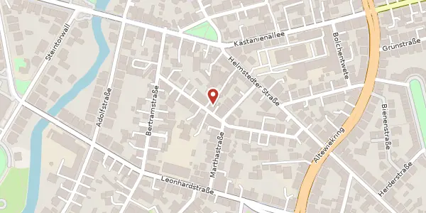 Karte der Umgebung von Körnerstraße 5, 38102 Braunschweig