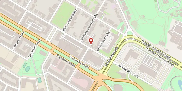 Karte der Umgebung von Nietzschestraße 31, 68165 Mannheim