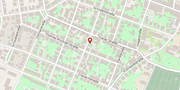 Karte der Umgebung von Lisztstraße 21A, 99423 Weimar