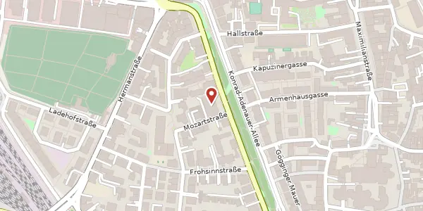 Karte der Umgebung von Schießgrabenstr. 14, 86150 Augsburg