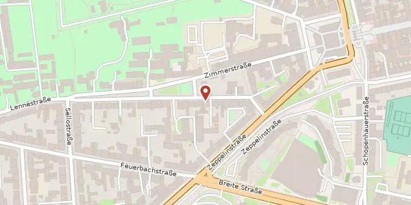 Karte der Umgebung von Lennéstraße 74, 14471 Potsdam