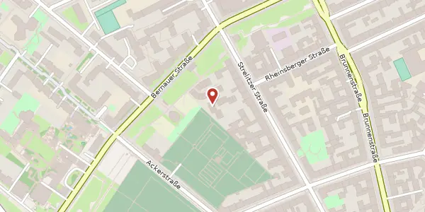 Karte der Umgebung von Strelitzer Straße 54 K, 10115 Berlin