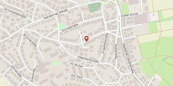 Karte der Umgebung von Wiesentalstraße 29, 70771 Leinfelden-Echterdingen