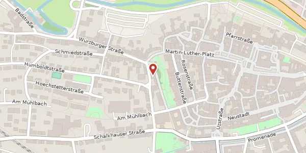 Karte der Umgebung von Jahnstraße 2, 91522 Ansbach