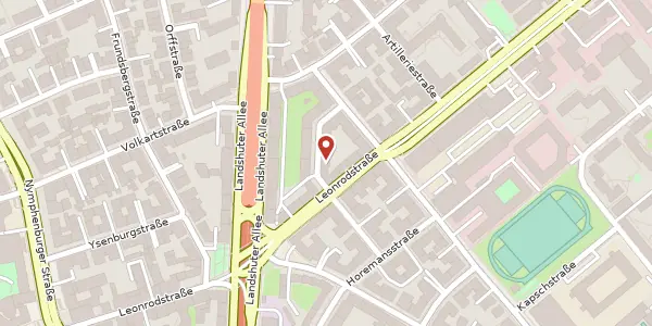 Karte der Umgebung von Rüthlingstr. 4, 80636 München