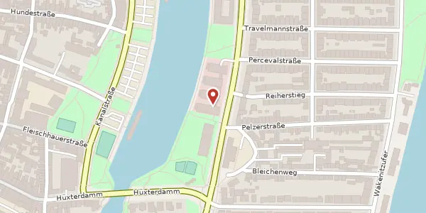 Karte der Umgebung von Falkenstraße 9, 23564 Lübeck