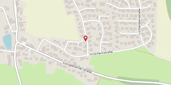 Karte der Umgebung von Schillerstraße 2, 89551 Königsbronn