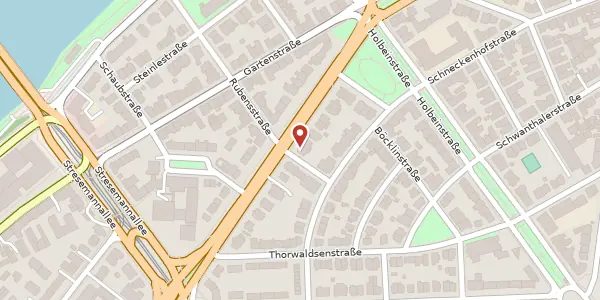 Karte der Umgebung von Kennedyallee 47, 60596 Frankfurt