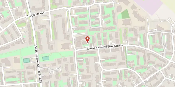 Karte der Umgebung von Wiener Neustädter Str. 172, 40789 Monheim