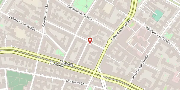 Karte der Umgebung von Lottumstraße 26, 10119 Berlin