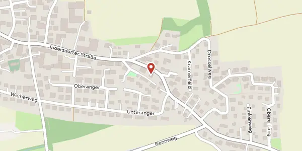 Karte der Umgebung von Indersdorfer Str. 37, 85244 Röhrmoos