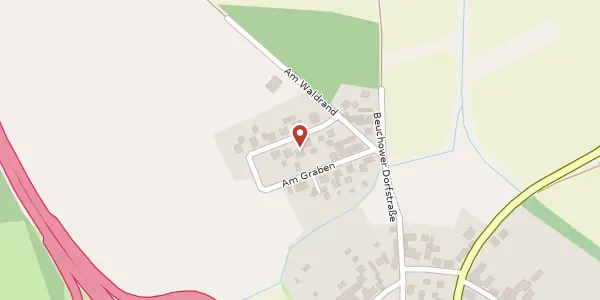 Karte der Umgebung von Am Waldrand 5, 03222 Lübbenau