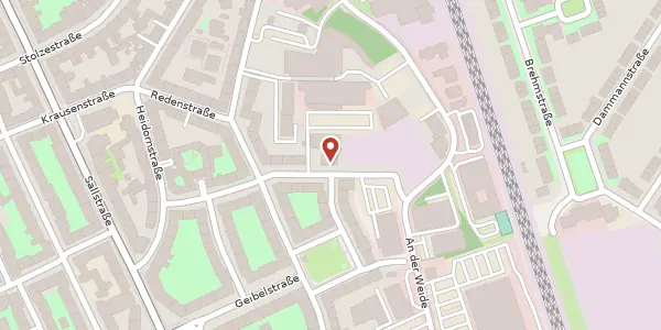 Karte der Umgebung von Spielhagenstraße 25, 30171 Hannover
