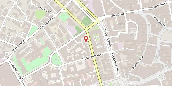 Karte der Umgebung von Schaezlerstr. 17, 86150 Augsburg