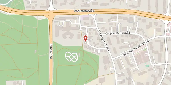 Karte der Umgebung von Schlesienstr. 9, 65428 Rüsselsheim