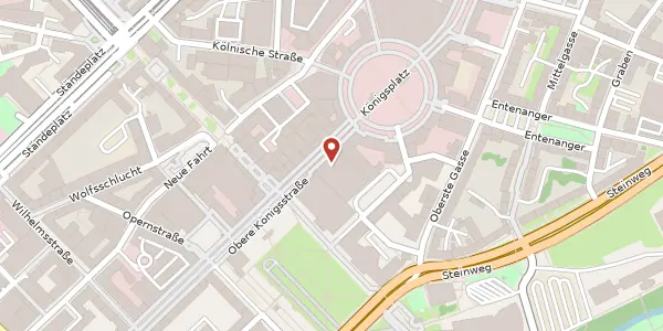 Karte der Umgebung von Obere Königsstraße 30, 34117 Kassel