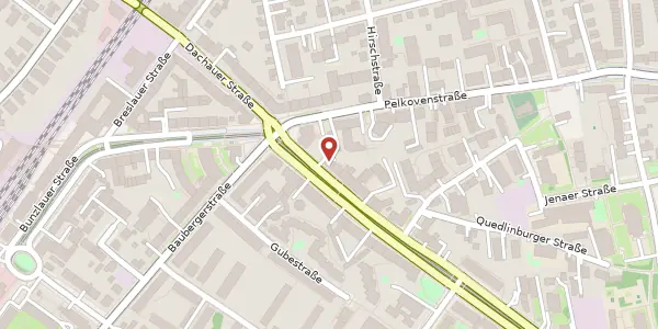 Karte der Umgebung von Dachauer Str. 272, 80992 München