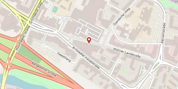 Karte der Umgebung von Möllner Landstr. 12, 22111 Hamburg