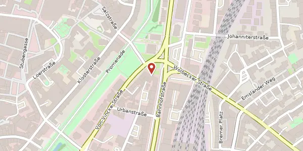Karte der Umgebung von Servatiiplatz 3, 48143 Münster