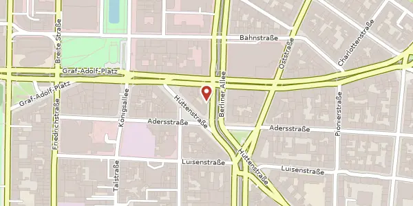 Karte der Umgebung von Berliner Allee 67, 40212 Düsseldorf