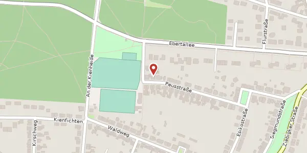 Karte der Umgebung von Peusstraße 31, 06846 Dessau-Roßlau