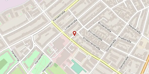 Karte der Umgebung von Mittelstraße 27 A, 23558 Lübeck