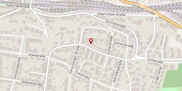 Karte der Umgebung von Pfalzgrafenstraße 20, 67434 Neustadt
