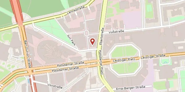 Karte der Umgebung von Potsdamer Platz 5, 10785 Berlin
